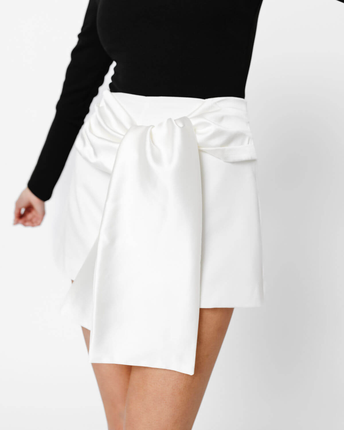 Side Tie Bow Shorts