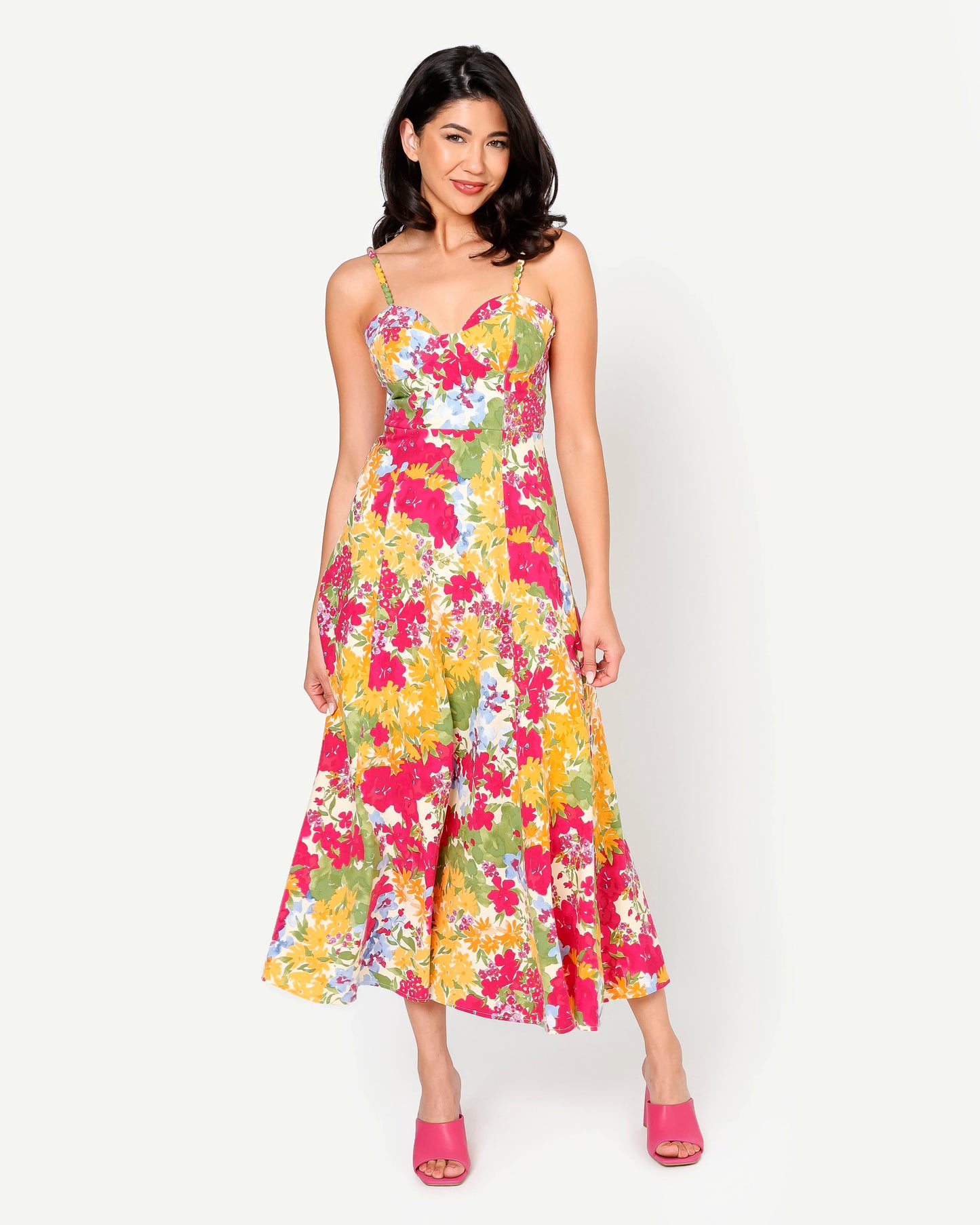 Daffodil Garden Midi Dress