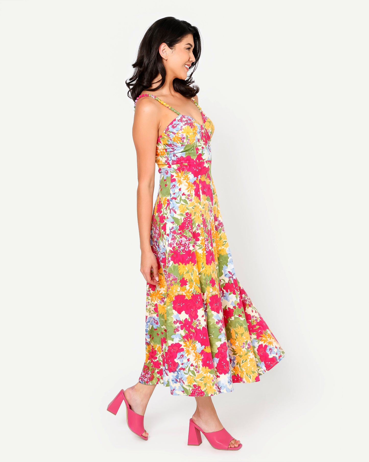 Daffodil Garden Midi Dress