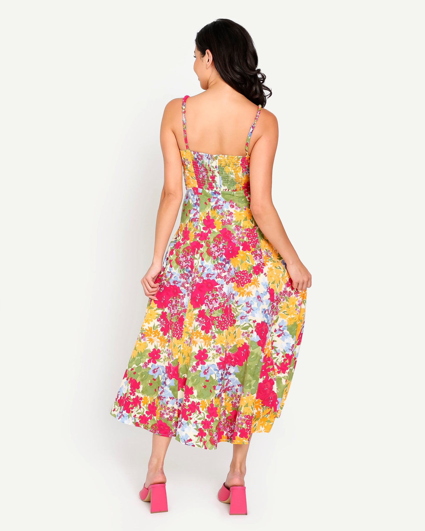 Daffodil Garden Midi Dress