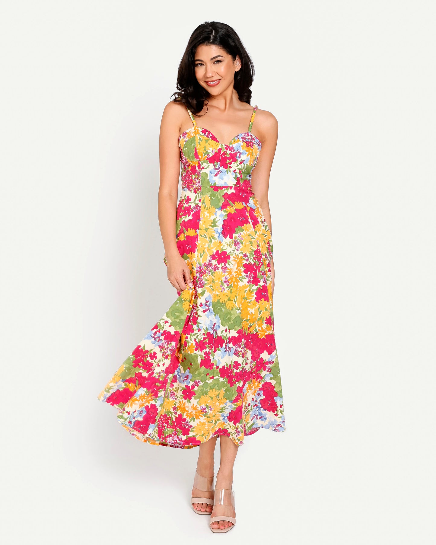 Daffodil Garden Midi Dress