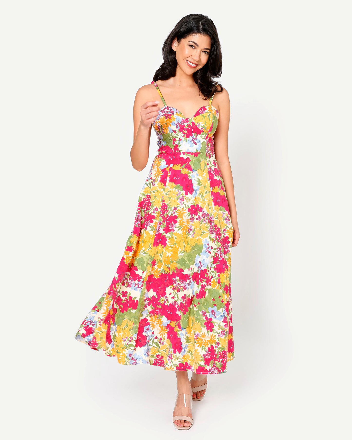 Daffodil Garden Midi Dress