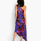 Midnight Floral Asymmetrical Dress