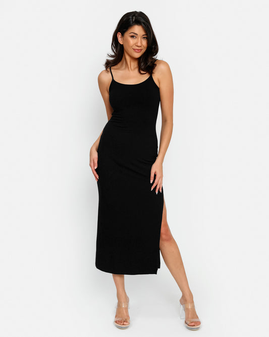 Ribbed Knit Bodycon Maxi Dress