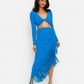 Fringe Wrap Maxi Skirt & Top Set